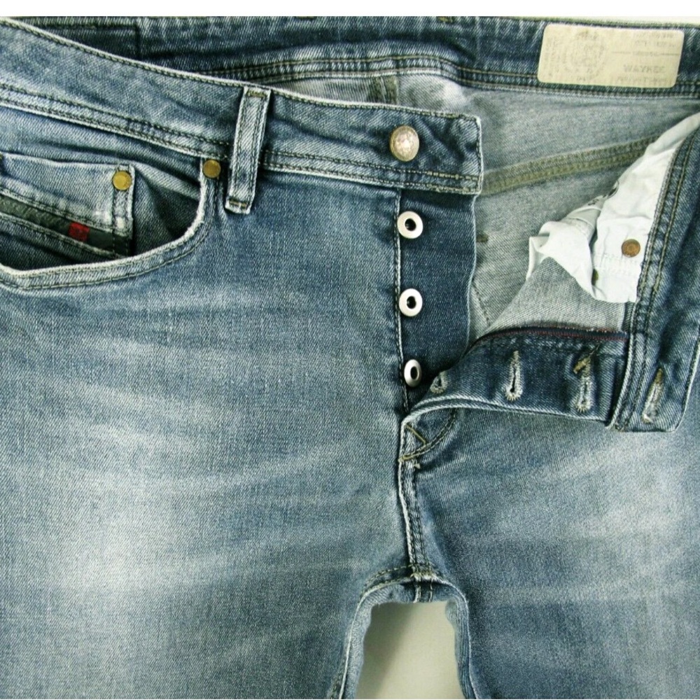 Men's DIESEL WAYKEE 84KW STRAIGHT STRETCH Jeans 31 x30 (Fit 31x27)